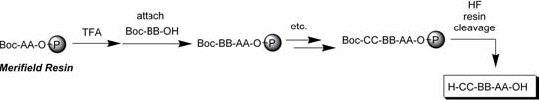 Boc peptide synthesis